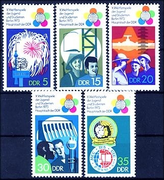 DDR, MiNr. 1862-1866 postfrisch