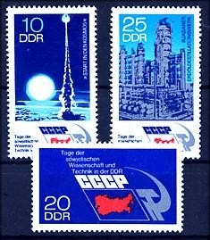 DDR, MiNr. 1887-1889 postfrisch - Sowjetischen Wissenschaft und Technik