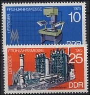 DDR, MiNr. 2023-2024 postfrisch - Leipziger Frühjahrsmesse 1975
