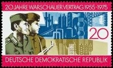 DDR, MiNr. 2043 postfrisch - 20 Jahre Warschauer Vertrag