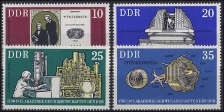 DDR, MiNr. 2061-2064 postfrisch - 275 Jahre Akademie der Wissenschaften, Berlin