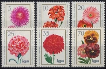 DDR, MiNr. 2070-2075 postfrisch - Blumen