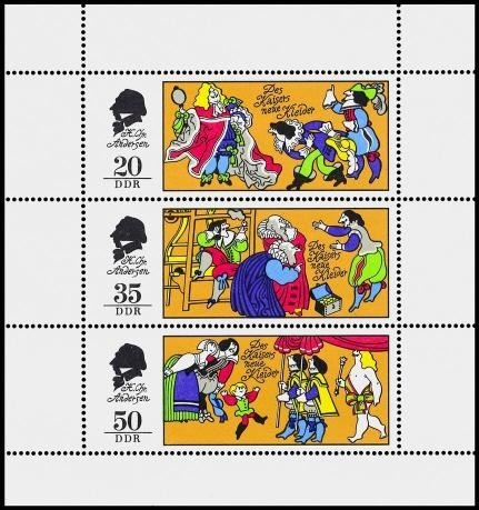 DDR, MiNr. 2096-2098 Kleinbogen postfrisch - Märchen Des Kaisers neue Kleider