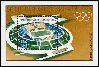 DDR, Block 46 postfrisch - XXI. Olympiade 1976 - Olympische Spiele
