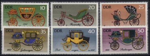 DDR, MiNr. 2147-2152 postfrisch - Historische Kutschen