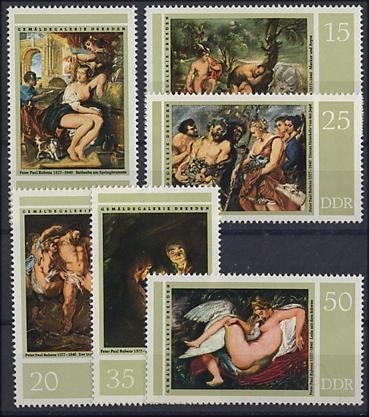 DDR, MiNr. 2229-2234 postfrisch - Gemälde Peter Paul Rubens