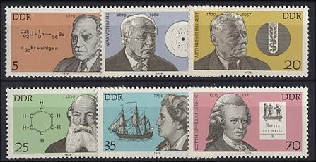 DDR, MiNr. 2406-2411 postfrisch - Bedeutende Persönlichkeiten (VII)