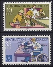 DDR, MiNr. 2431-2432 postfrisch - Rehabilitation in der DDR