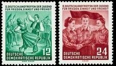 DDR, MiNr. 428-429 postfrisch - Deutschlandtreffen der Jugend, Berlin