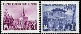 DDR, MiNr. 447-448 postfrisch - Leipziger Frühjahrsmesse