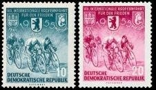 DDR, MiNr. 470-471 postfrisch - Internationale Radfernfahrt