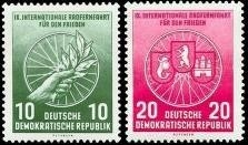 DDR, MiNr. 521-522 postfrisch - Radrennfahrt für den Frieden