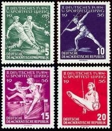 DDR, MiNr. 530-533 postfrisch - Turn- und Sportfest Leipzig 1956