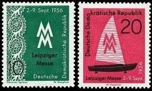 DDR, MiNr. 536-537 postfrisch - Leipziger Herbstmesse 1956