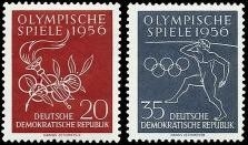 DDR, MiNr. 539-540 postfrisch - Olympische Spiele 1956
