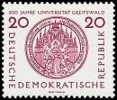 DDR, MiNr. 543 postfrisch - Universität Greifswald
