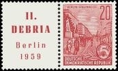 DDR, MiNr. 580 B Zierfeld postfrisch
