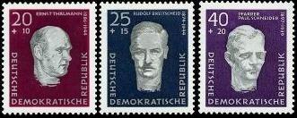 DDR, MiNr. 606A-608A postfrisch - Nationale Gedenkstädten