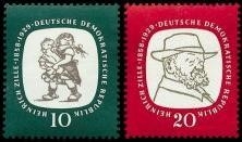 DDR, MiNr. 624-625 postfrisch - Heinrich Zille