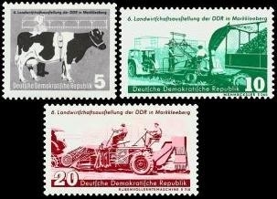 DDR, MiNr. 628-630 postfrisch - Landwirtschaftsausstellung Markleeberg