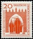 DDR, MiNr. 634 postfrisch - Bau des Seehafens Rostock (I)