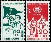 DDR, MiNr. 645-646 postfrisch - 10 Jahre Pionierorganisation Ernst Thälmann