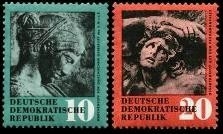 DDR, MiNr. 667-668 postfrisch - Von der Sowjetunion zurückgeführte antike Kunstschätze (I)