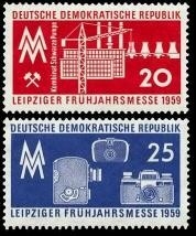 DDR, MiNr. 678-679 postfrisch - Leipziger Frühjahrsmesse 1959