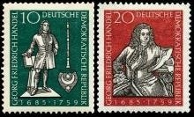 DDR, MiNr. 682-683 postfrisch - Georg Friedrich Händel