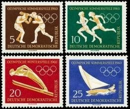 DDR, MiNr. 746-749 postfrisch - Olympische Sommer- und Winterspiele, Rom und Squaw Valley
