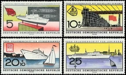 DDR, MiNr. 768-771 postfrisch - FDGB Urlauberschiffe