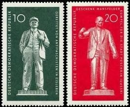 DDR, MiNr. 772-773 postfrisch - Lenin-Denkmal, Lutherstadt Eisleben | Thälmann-Denkmal, Puschkin