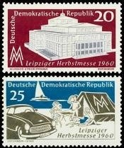 DDR, MiNr. 781-782 postfrisch - Leipziger Herbstmesse 1960