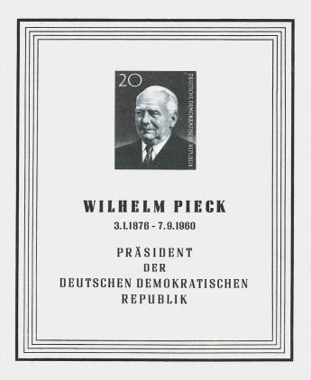 DDR, Block 16 postfrisch - Wilhelm Pieck