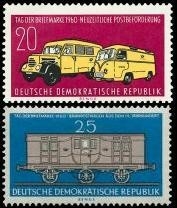 DDR, MiNr. 789-790 postfrisch - Tag der Briefmarke 1960