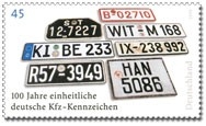 Bund, Michel Nr. 2551 postfrisch - 100 Jahre einheitliche deutsche Kfz-Kennzeichen