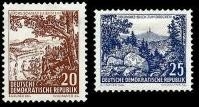 DDR, MiNr. 815-816 postfrisch - Landschaften und historische Bauten (I)