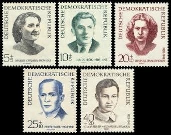 DDR, MiNr. 881-885 postfrisch - Antifaschisten, KZ-Opfer (I)