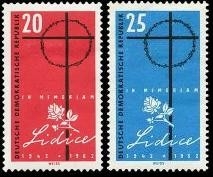 DDR, MiNr. 891-892 postfrisch - Jahrestag der Zerstörung von Lidice