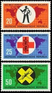 DDR, MiNr. 942-944 postfrisch - Kampf gegen die Malaria