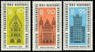 DDR, MiNr. 947-949 postfrisch - Leipziger Frühjahrsmesse 1963