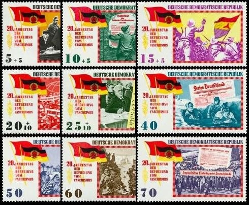 DDR, MiNr. 1102-1110 postfrisch - Befreiung vom Faschismus