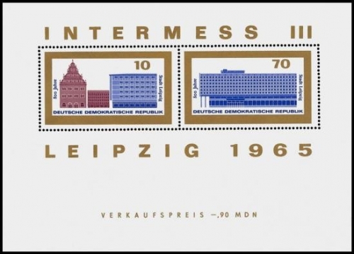 DDR, Block 23 postfrisch - Intermess III Leipzig 1965