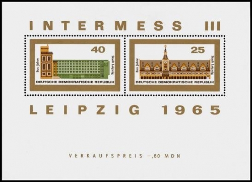 DDR, Block 24 postfrisch - Intermess III Leipzig 1965