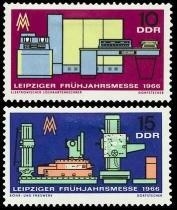 DDR, MiNr. 1159-1160 postfrisch - Leipziger Frühjahrsmesse 1966