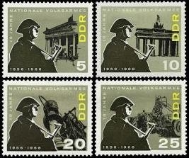 DDR, MiNr. 1161-1164 postfrisch - NVA Nationale Volksarmee