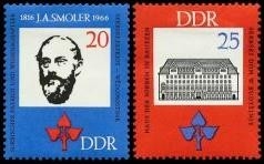 DDR, MiNr. 1165-1166 postfrisch - 150. Geburtstag von Jan Arnost Smoler