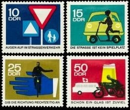 DDR, MiNr. 1169-1172 postfrisch - Straßenverkehr