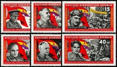 DDR, MiNr. 1196-1201 postfrisch - Kämpfer der Internationalen Brigaden in Spanien