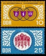 DDR, MiNr. 1278-1279 postfrisch - Internationale Friedensfahrt 1967